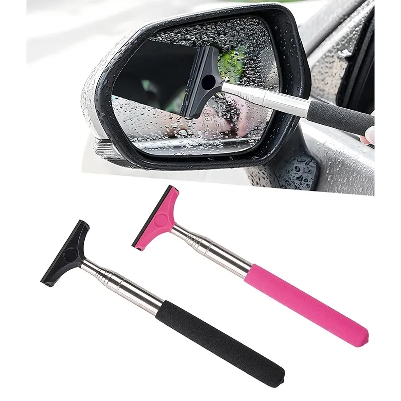 Telescopic Car Rearview Mirror Wiper With 98cm Long Handle For Effortless  Cleaning Of Mirror Glass And Mist From Smyy6, $3.19